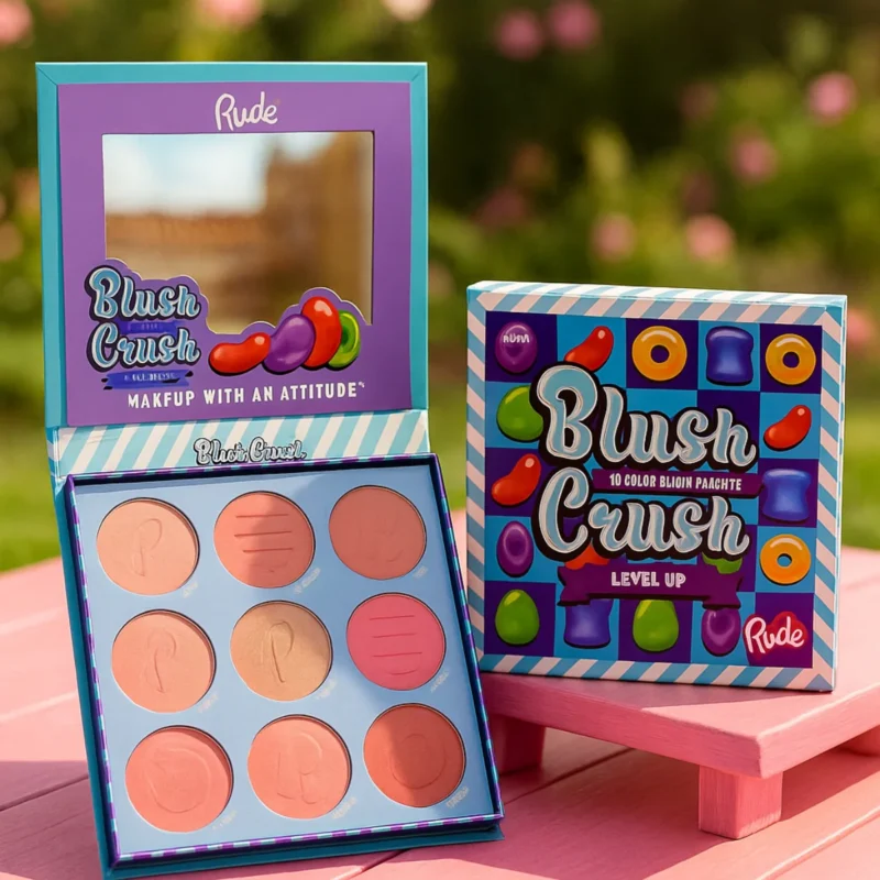 9-Color Blush Palette For Radiant Cheeks