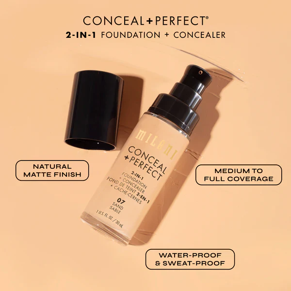 milani conceal + perfect 2 in 1 foundation + concealer milani conceal + perfect 2 in 1 foundation + concealer