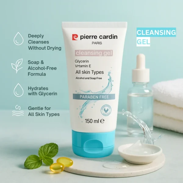 pierre cardin paris cleansing gel (150 ml) for all skin types