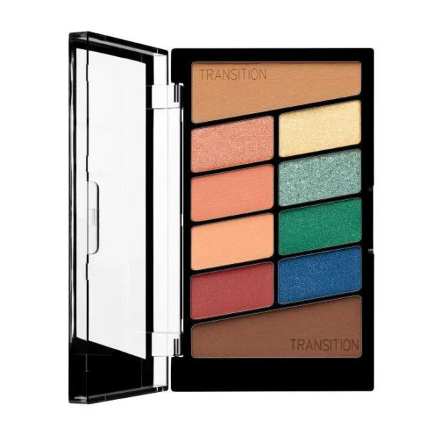 wet n wild color icon 10 pan eyeshadow palette in "stop playing safe"