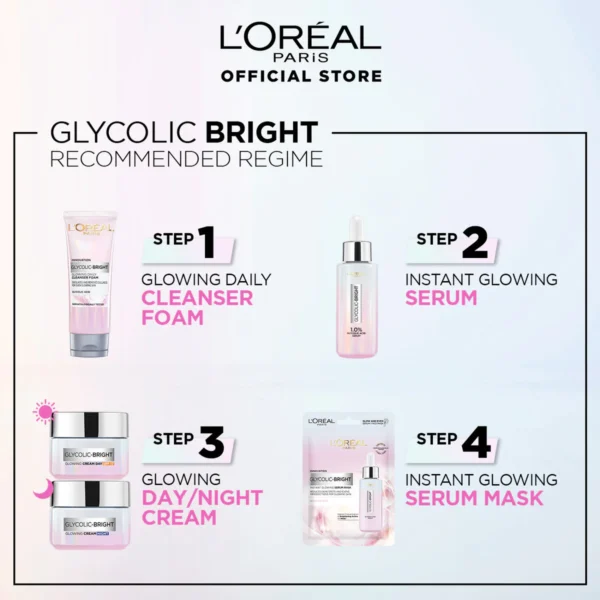 l’oréal paris glycolic bright instant glowing serum 15ml