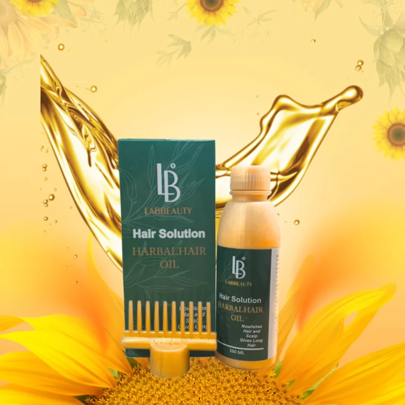 lab beauty hair oil – 100% natural nourishing formula for strong, shiny & healthy hair