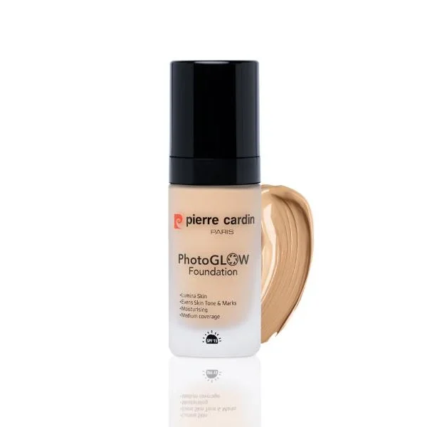 pierre cardin photo glow foundation – radiant finish with camera ready coverage