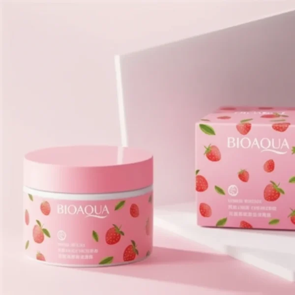 bioaqua peach extract fruit acid exfoliating body scrub – deep cleansing & smoothing (250g)