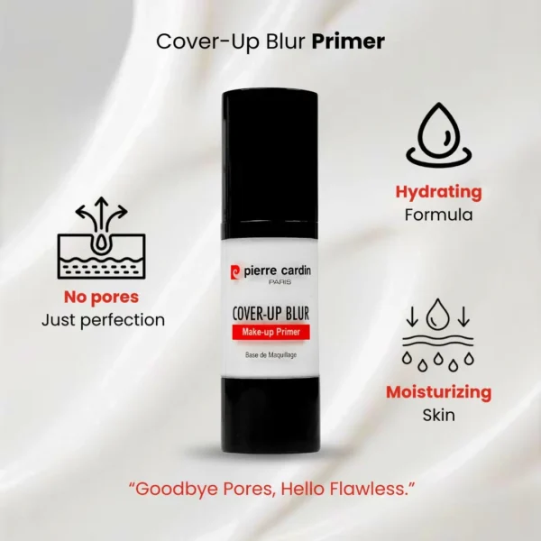 pierre cardin cover up blur primer 30ml – smooth pore blurring base for flawless makeup