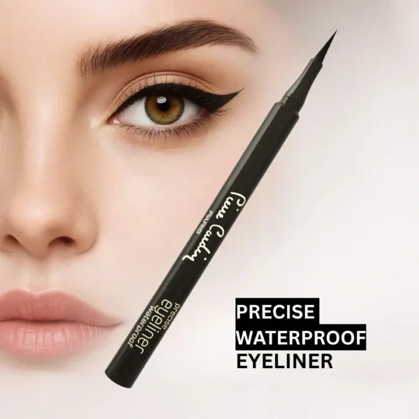 pierre cardin paris precise waterproof eyeliner – long lasting smudge proof precision