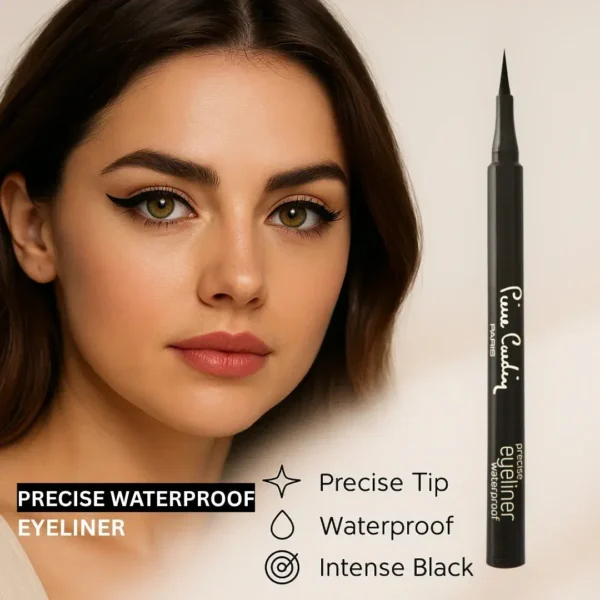 pierre cardin paris precise waterproof eyeliner – long lasting smudge proof precision