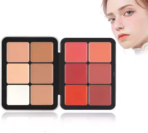 2 in 1 concealer & blush makeup palette – full coverage & blendable shades 2 in 1 concealer & blush makeup palette – full coverage & blendable shades