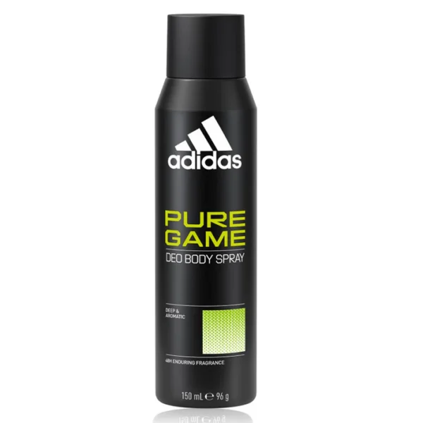 adidas pure game deo body spray – deep & aromatic long lasting freshness