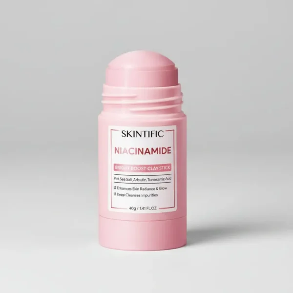 skintific niacinamide bright boost clay stick (40g) – instant brightening & pore refining mask