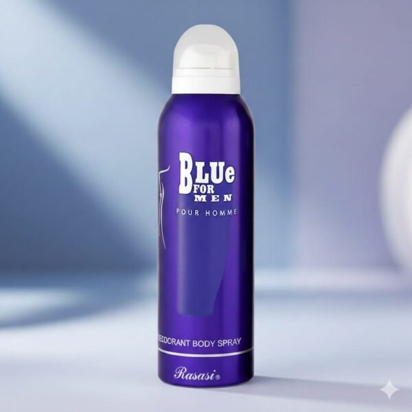 rasasi blue for men deodorant body spray, 200ml – refreshing aquatic & aromatic fragrance