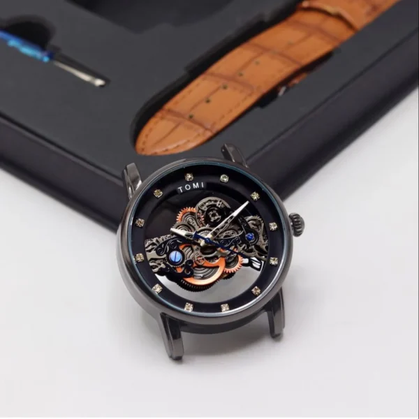 tomi t 102 face gear dual strap watch