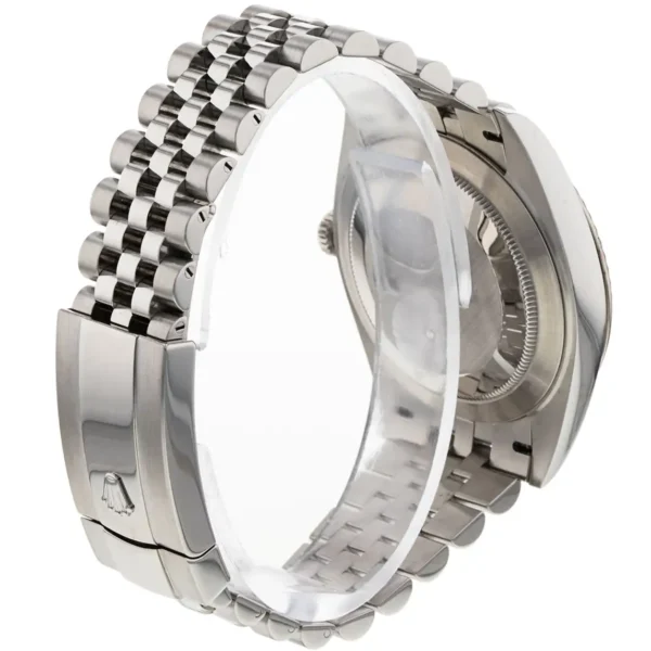 rolex datejust 41 blue dial men’s watch – 126334 stainless steel with fluted bezel & jubilee bracelet