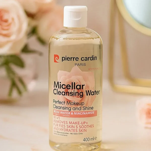 gentle micellar water cleanses and brightens