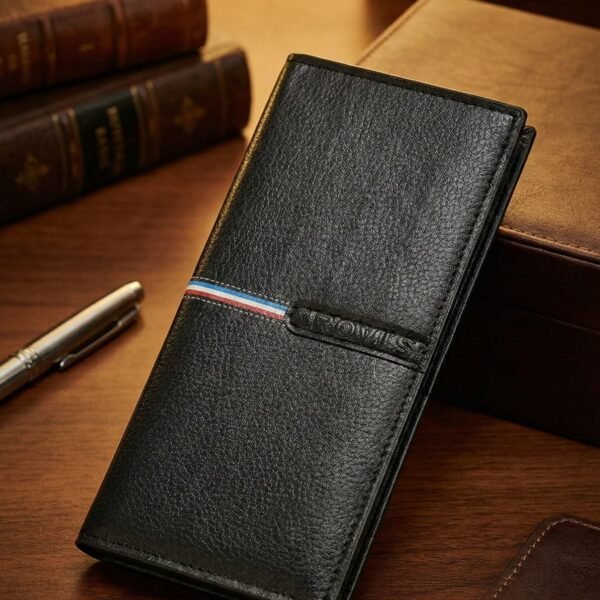 a q leather artisan collection – handcrafted distressed bifold & luxury croc embossed wallets
