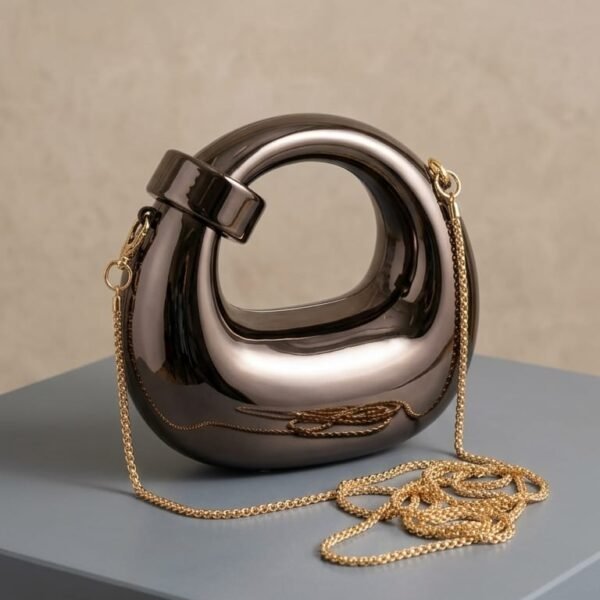 luxury two tone top handle bag – cream & tan crossbody purse with gold monogram logo