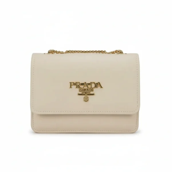 luxury two tone top handle bag – cream & tan crossbody purse with gold monogram logo
