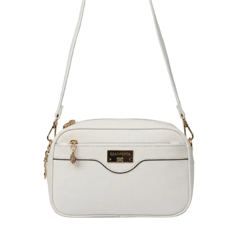 qiaofeiya premium pebbled leather multi zipper handbag qiaofeiya premium pebbled leather multi zipper handbag