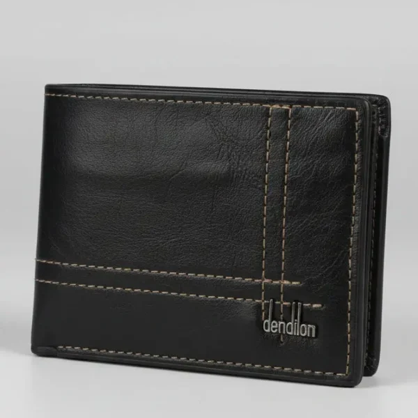 classic genuine leather men’s wallet – slim bi fold design