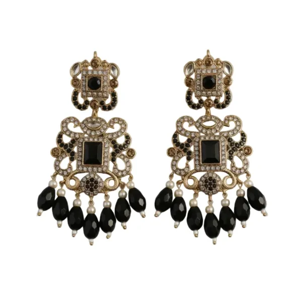 black kashees style jhumke earrings – traditional party wear