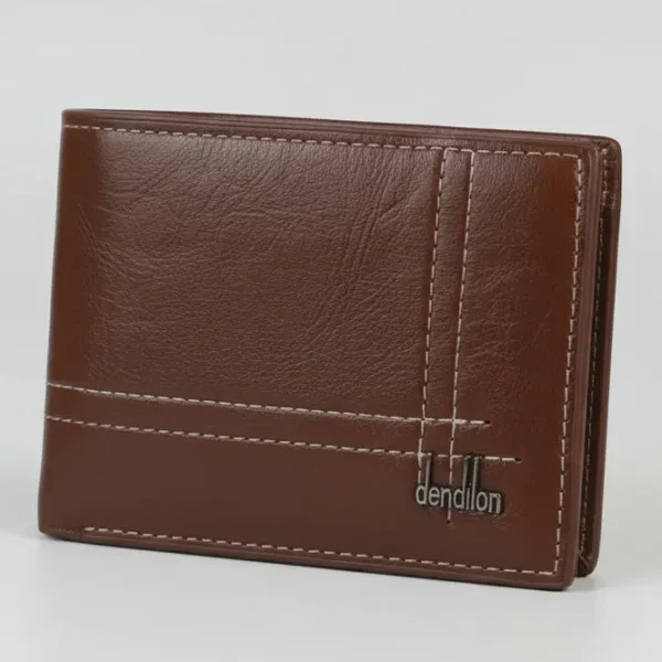 classic genuine leather men’s wallet – slim bi fold design