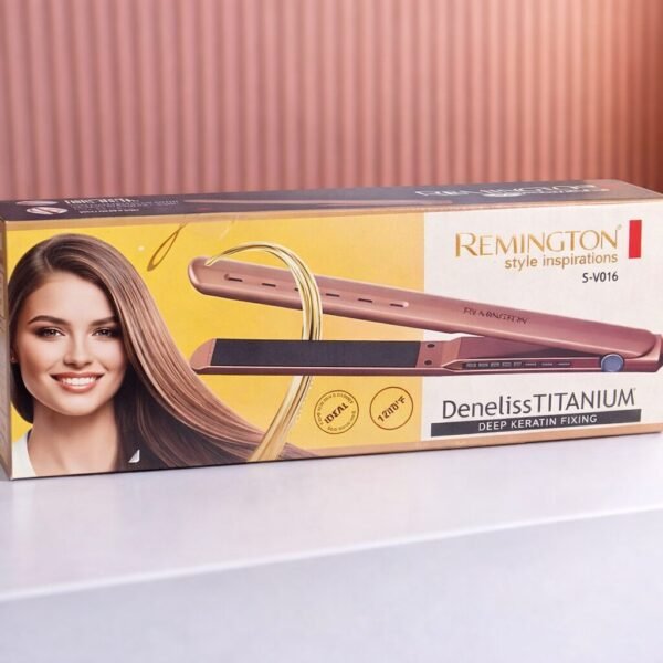 Home remington deneliss titanium hair straightener s v016 | keratin fixing flat iron 1200°f