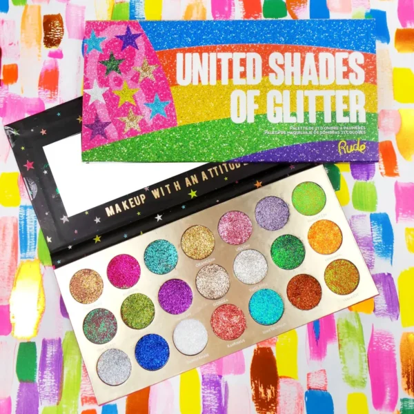 mess free pressed glitter palette for glam