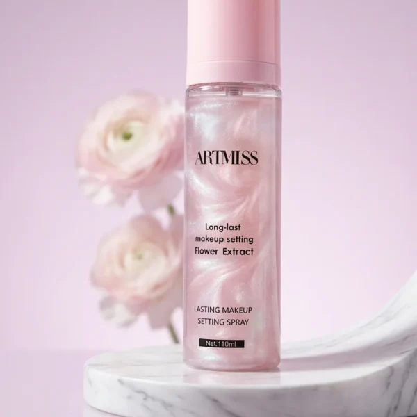artmiss shimmer long lasting makeup setting spray – 110ml